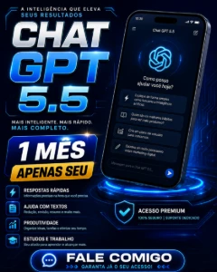Chat GPT 5.5 - 1 mês - Apenas seu - Assinaturas e Premium