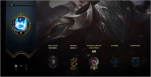 CONTA NV 34, 19 SKINS - League of Legends LOL