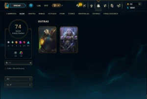 Unranked com 95 Champs e 74 Skins ( ADC / MID ) - League of Legends LOL