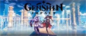 Contas Genshin Impact AR 5 e 7 com Shogun Raiden e Mona