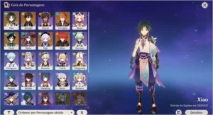 AR 56 - 1 arma 5* + 7 personagens 5* - Genshin Impact