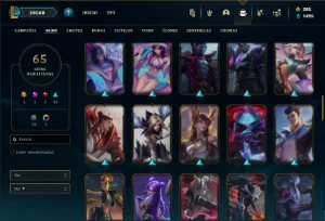 Prata 3 com 120 Champs e 65 Skins + 1 Prestigo da Katarina - League of Legends LOL