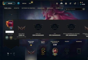 Conta Ferro 3 com 72 Champs e 46 Skins - League of Legends LOL