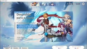 ACC AR34 ZONGLI + 3500 GEMAS E COM 49 TIROS NO BANNER - Genshin Impact