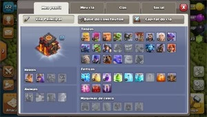 CONTA CV10 PRATICAMENTE FULL CLASH OF CLANS