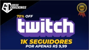 [Promoção] 1K Seguidores Twitch por apenas R$ 9,99 - Redes Sociais