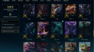 Unranked com 85 Champs e 29 Skins + 6 Fragmentos - League of Legends LOL