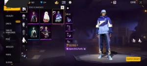 Conta Free Fire Nivel 11 + Skin Elisabeth (Gintama) + 4 Skin