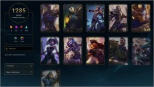 Conta do lol servidor BR com todas as Skins e + coisas - League of Legends