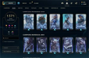 Conta do lol servidor BR com todas as Skins e + coisas - League of Legends