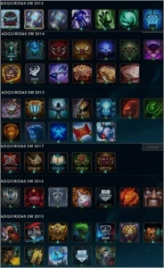 Conta de League of Legends com skins vitoriosas antiga! LOL