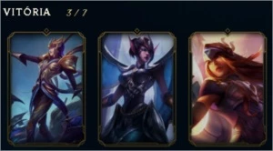 Conta de League of Legends com skins vitoriosas antiga! LOL