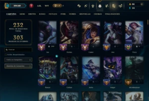 Prata 3 com TODOS os Champs e 160 Skins ( TOP / ADC ) - League of Legends LOL