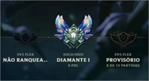 ELO JOB BRONZE PRATA OURO - League of Legends LOL