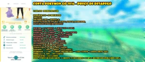 Conta Pokemon Go 2016