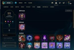 Conta ouro 4 com 26 Champs e 11 Skins + 1 Fragmento - League of Legends LOL
