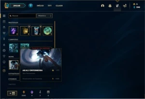 Conta ouro 4 com 26 Champs e 11 Skins + 1 Fragmento - League of Legends LOL