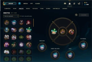 Conta ouro 4 com 26 Champs e 11 Skins + 1 Fragmento - League of Legends LOL