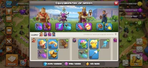 CV 13 + 3 Equipamentos de Heróis! - Clash of Clans