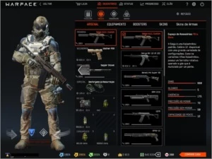 CONTA WARFACE PATENTE 60
