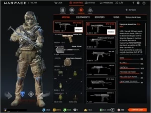 CONTA WARFACE PATENTE 60