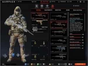 CONTA WARFACE PATENTE 60