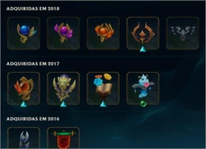 Conta LoL 174 Skins.MMR Diamante Solo/duo. Plat 3 Flex e TFT - League of Legends