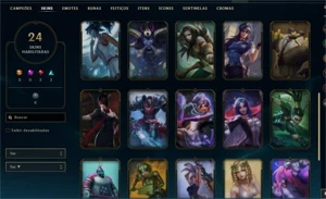 Conta prata 1 level 65, 24skins - League of Legends LOL