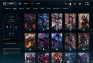 Conta ouro 4 com 99 skins e 91 champs ( MAIN ADC ) - League of Legends LOL