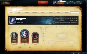 CONTA DE LOL Unranked+68 HEROS+9 SKINS - League of Legends