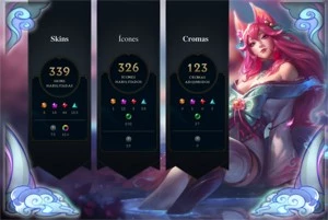 LOL+TFT *Diamante 3* TODOS CAMPEÕES /340 skins. - League of Legends