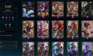 LOL+TFT *Diamante 3* TODOS CAMPEÕES /340 skins. - League of Legends