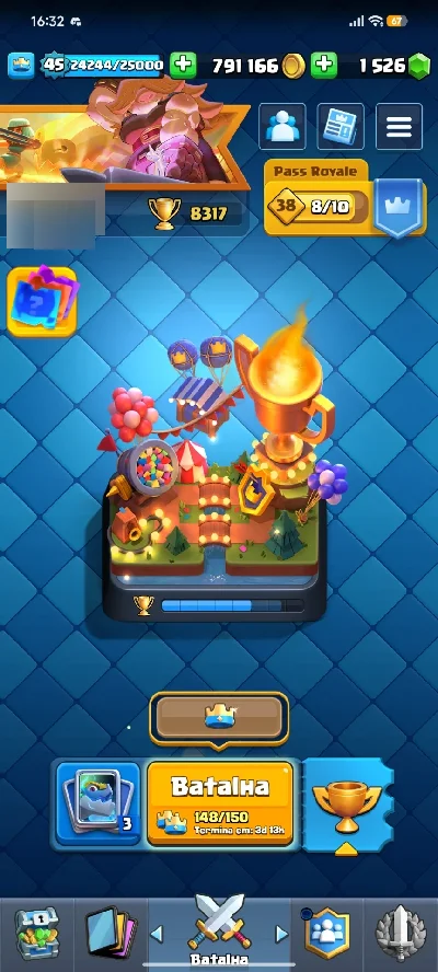 Conta de Clash Royale