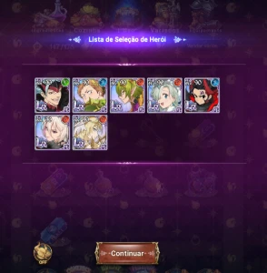 7DS Grand Cross – Conta Reroll com Potencial Gigantesco - Seven Deadly Sins