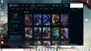 Conta Ouro 4 no lol com 349 Skins - League of Legends