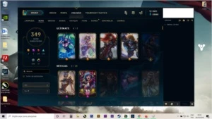 Conta Ouro 4 no lol com 349 Skins - League of Legends