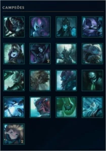Conta de League Of Legends ELO Platina 4 57% de winrate LOL