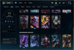 Conta prata 4 com 15 skins e 42 champs - League of Legends LOL