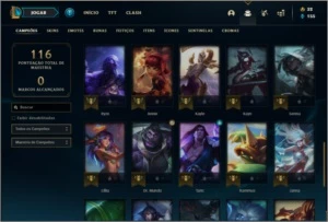 Conta prata 4 com 15 skins e 42 champs - League of Legends LOL