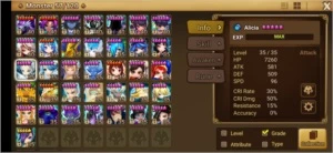 #410 Seara Tiana Zaiross Psama Rica - Summoners War