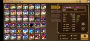 #410 Seara Tiana Zaiross Psama Rica - Summoners War