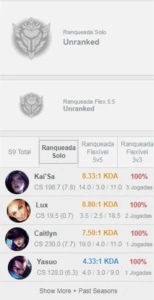 CONTA LV 31 UNRANKED - League of Legends LOL