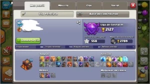 CLASH OF CLANS CV10 COM CLASH ROYALE ARENA 12 8 LENDARIAS