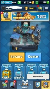 CLASH OF CLANS CV10 COM CLASH ROYALE ARENA 12 8 LENDARIAS