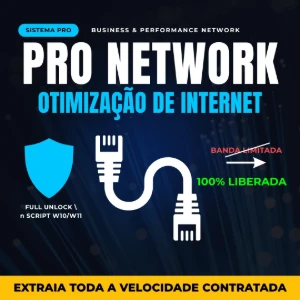 Pacote PRO Network 2026 - Otimização Completa de Internet PC - Outros