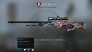 AWP Hiper Fera - Bem Desgastada - Counter Strike CS