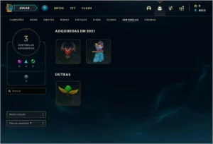 Conta diamante 4 com mmr alto / 71% winrate com espólios - League of Legends LOL