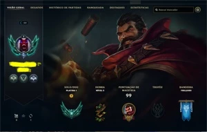 Conta platina 1 LOL - League of Legends