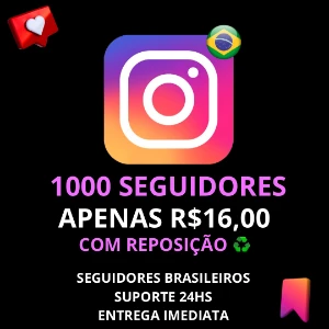 Instagram Seguidores Brasileiros - Redes Sociais