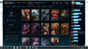 CONTA LEAGUE OF LEGENDS - PRATA IV - 75 CHAMPS - 28 SKINS LOL